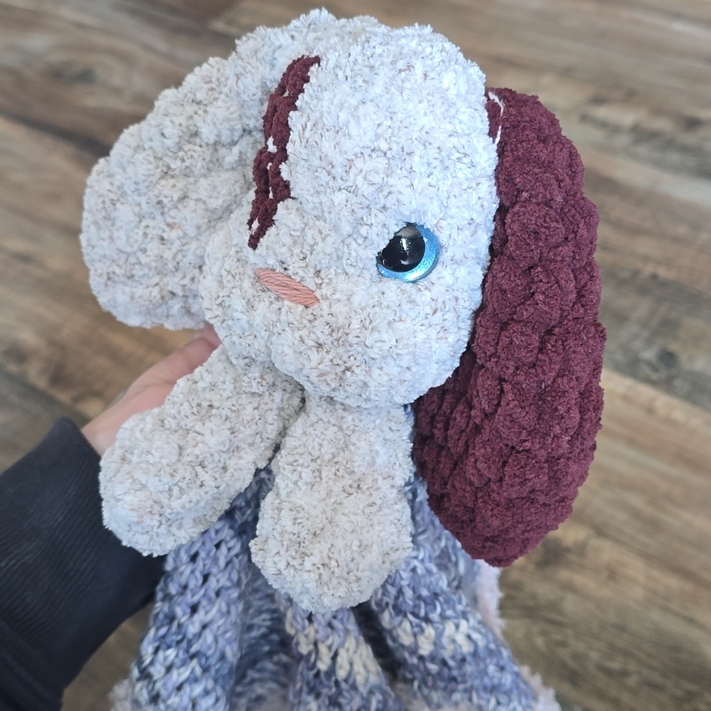Bunny Rabbit Crochet Blanket Lovey - Picture 3 of 4